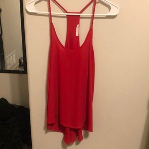 Flowy red tank top